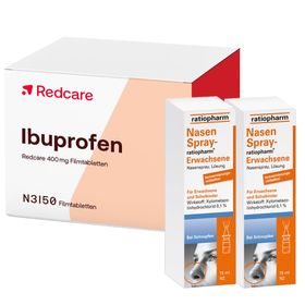 NasenSpray ratiopharm® Erwachsene + Redcare Ibuprofen 400 mg