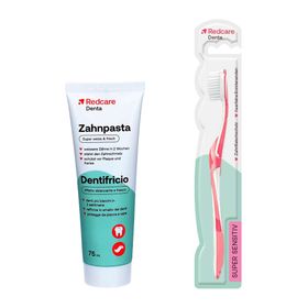 Redcare Zahnpasta + Redcare Super Sensitiv Zahnbürste