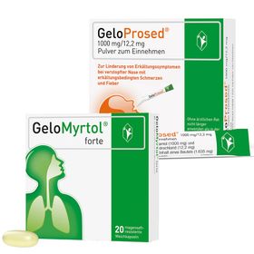 GeloMyrtol® forte der pflanzliche Schleimlöser & GeloProsed® Die Erkältung im Griff