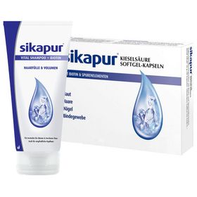 SKIAPUR Kieselsäure-Softgel-Kapseln mit Biotin & SIKAPUR Shampoo
