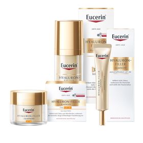 Eucerin® HYALURON-FILLER + ELASTICITY Tagespflege LSF 30 + Eucerin® HYALURON-FILLER + ELASTICITY Augenpflege LSF 20  + Eucerin® HYALURON-FILLER + ELASTICITY 3D Serum