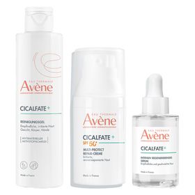 Avène Cicalfate + Multi-Protect Repair-Creme SPF 50+ Avène CICALFATE+ Reinigungsgel  + Avène Cicalfate+ Intensiv Regenerierendes Serum