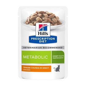 Hill's PRESCRIPTION DIET Metabolic Nassfutter für Katzen mit Huhn