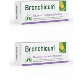 Bronchicum Thymian Lutschtabletten - Schleimlösung bei Erkältungshusten und akuter Bronchitis