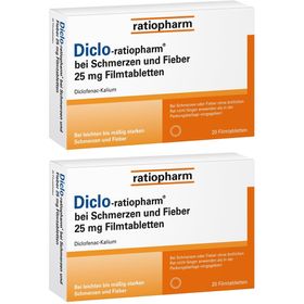 Diclo-ratiopharm 25 mg Filmtabletten - bei Schmerzen, mit Diclofenac