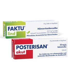 Posterisan akut Hämorrhoidensalbe (Lidocain) bei starkem Juckreiz, Schmerzen im Analbereich, 25 g Salbe +
