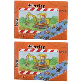 Kinderpflaster Bagger