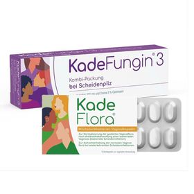 KadeFungin 3 Kombi-Packung - Vaginaltabletten und -creme + DR:KADE KadeFlora Milchsäurebakterien Vaginalkapseln