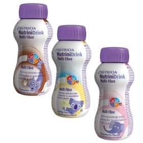 NutriniDrink Multi Fibre Schoko + Vanille + Compact Multi Fibre Erdbeere