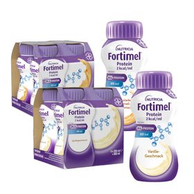 Fortimel Protein 2 kcal Vanille + Schoko-Karamell
