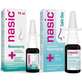 nasic® Nasenspray + nasic® Salin Duo Nasenspray
