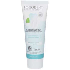 LOGODENT® Naturweiß Pfefferminz-Zahncreme – sanfte Aufhellung