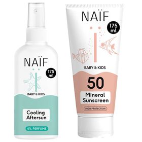NAÏF® Mineral Sonnenschutz Baby & Kinder LSF 50 + Aftersun Spray