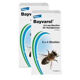  Bayvarol Streifen für Honigbienen zur Bekämpfung von Varroa-Milben im Bienenstock