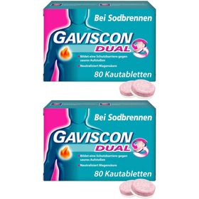 GAVISCON® Dual Kautabletten mit Zweifachwirkung gegen Sodbrennen
