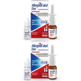 Allergodil® akut Duo: Allergie Kombipack mit Nasenspray (10 ml) und Augentropfen (4 ml), Antiallergikum mit Azelastinhydrochlorid