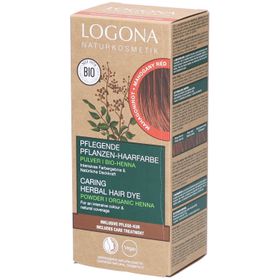 Logona Pflegende Pflanzen-Haarfarbe Pulver Mahagonirot Bio,