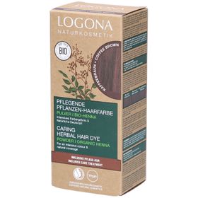 Logona Pflanzen-Haarfarbe Pulver Kaffeebraun Bio,
