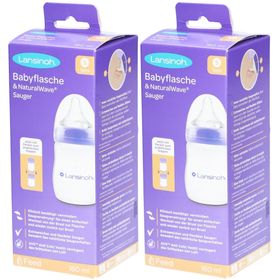 LANSINOH NaturalWave Babyflasche 160 ml & Sauger S