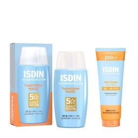 ISDIN Fusion Water Magic Sonnencreme Gesicht LSF 50 + ISDIN Fotoprotector Gel Cream LSF 50