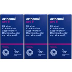 Orthomol Pro 6 - mit einer Kombination ausgewählter Darmsymbionten und Vitamin C - Kapseln