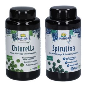 Govinda Spirulina Presslinge + Govinda Chlorella Presslinge