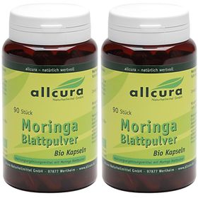 allcura Moringa Blattpulver Bio Kapseln