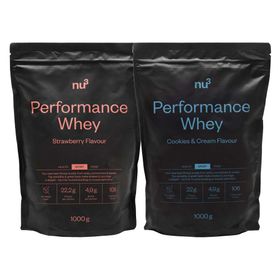 nu3 Performance Whey Erdbeere + nu3 Performance Whey, Cookies-Cream - Proteinpulver