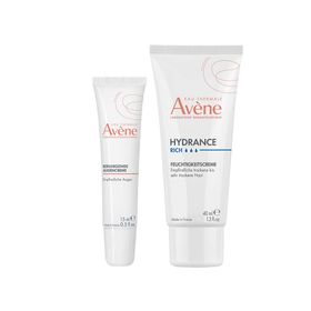 Avène Beruhigende Augencreme + Avène Hydrance reichhaltige Feuchtigkeitscreme