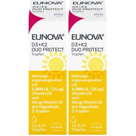 EUNOVA® DuoProtect Vitamin D3+K2 1000 I.E./50 µg Tropfen