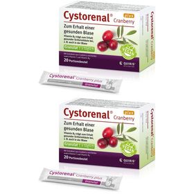 Cystorenal Cranberry plus für eine gesunde und starke Blase, mit Kürbiskernextrakt, Vitamin B2 und C