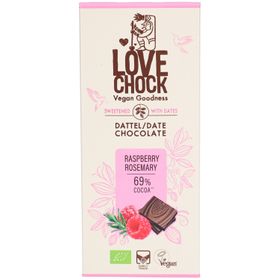 Lovechock Raspberry Rosemary Dattel Schokolade 69% Bio