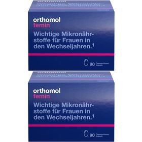Orthomol Femin - Mikronährstoffe für Frauen in den Wechseljahren - mit Biotin, Selen, Zink, Nachtkerzenöl, Coenzym Q10 – Kapseln