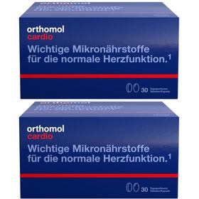 Orthomol Cardio - unterstützt die normale Herzfunktion, mit Magnesium, Omega-3-Fettsäure, Vitamin D - Tabletten/Kapseln