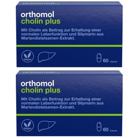 Orthomol Cholin Plus - zur Erhaltung einer normalen Leberfunktion - mit Silymarin aus Mariendistel-Extrakt