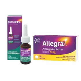 Allegra Allergietabletten + NasAllegra® Heuschnupfenspray