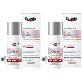 Eucerin Anti-Pigment Tagescreme mit Thiamidol®, schnell einziehende, getönte Antipigmentcreme mit LSF 30, mittel