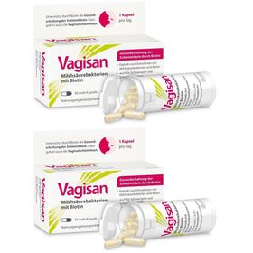 Vagisan Milchsäurebakterien mit Biotin: Kapseln zur Unterstützung einer gesunden Vaginalschleimhaut