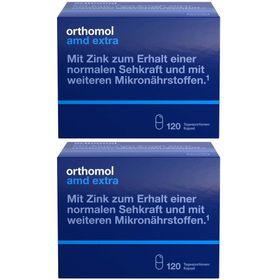 Orthomol AMD extra - Mikronährstoffe für den Erhalt normaler Sehkraft - mit Zink, Lutein und Zeaxanthin - Kapseln