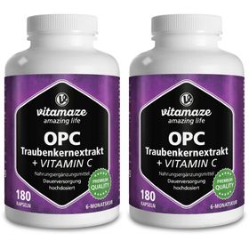 Vitamaze OPC TRAUBENKERNEXTRAKT hochdosiert + Vitamin C