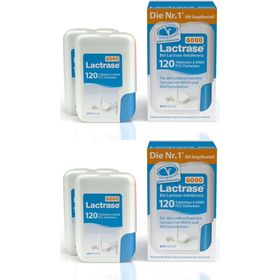 Lactrase® 6,000 - Laktase Mini Tabletten bei Laktoseintoleranz, Klickspender