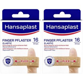Hansaplast Elastic Fingerpflaster | Elastische Pflaster | Wundpflaster mit starkem Halt | 16 Stk.