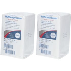 PARAM Mullkompressen 7,5 cm x 7,5 cm unsteril 8-fach