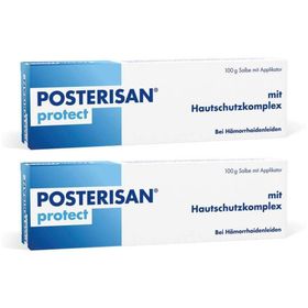 Posterisan protect Hämorrhoidensalbe bei Reizungen, als Hautschutz und zur Prophylaxe, 100 g Salbe