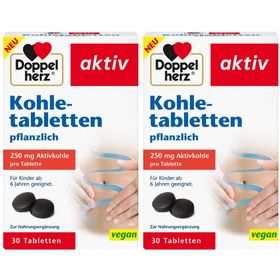 Doppelherz Kohletabletten – pflanzliche Aktivkohle gegen Blähungen