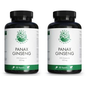 GREEN NATURALS Panax Ginseng hochdosiert vegan