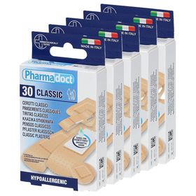 Pharmadoct Pflaster klassisch mit antiseptischer Auflage 5 Größen
