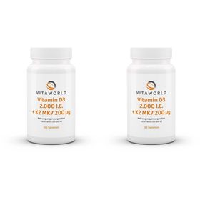 VitaWorld Vitamin D3 2.000 I.E. + K2 MK7 200 µg