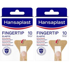 Hansaplast Fingerstrips Pflaster | Fingerpflaster | Besonders flexibler Wundschutz | Wasserabweisendes Pflaster | Schützt vor 99 % der Bakterien | 10 Stück