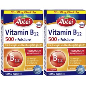  Abtei Vitamin B12 500 + Folsäure Mini-Tabletten